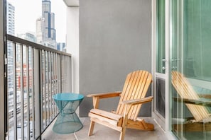 Your private balcony is the perfect spot for your morning coffee