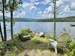 the property has lots of lovely places to relax and enjoy the water!