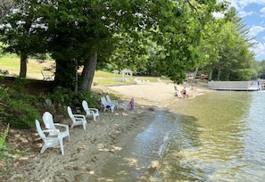 Even on weekends, the beach is not crowded. Sandy beach perfect for families.