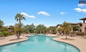 Community pool, about 40 yards from the condo.