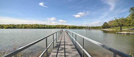 With dock access, this New Concord home is a perfect lakefront retreat!