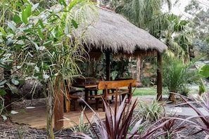 Outdoor dining area