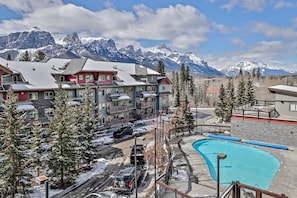 Aerial view of the resort.