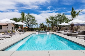 Large back yard pool for even more privacy and seclusion.