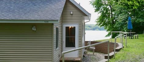 View of front door from driveway