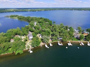 Aerial picture shows Lake Sylvia Peninsula