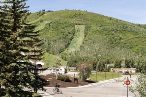 Views of Eagle Chairlift and the First Time parking lot