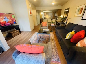 Relax and unwind in this cozy and inviting living space. Perfect for entertaining or simply enjoying a quiet night in.