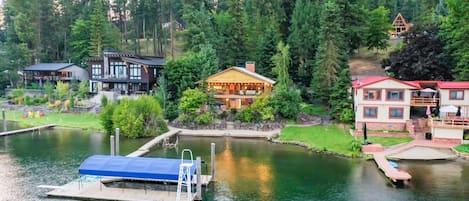 Lake View of House and Private Dock