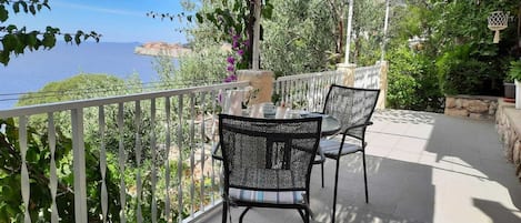 Terrace with a view of The Old Town