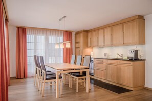 Kitchen and dining area