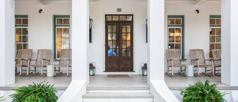 Perfect wrap-around porch for long talks as the sun sets.