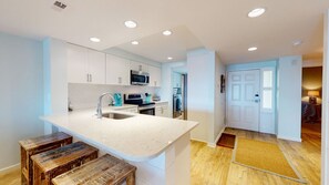 Kitchen with Countertop Seating