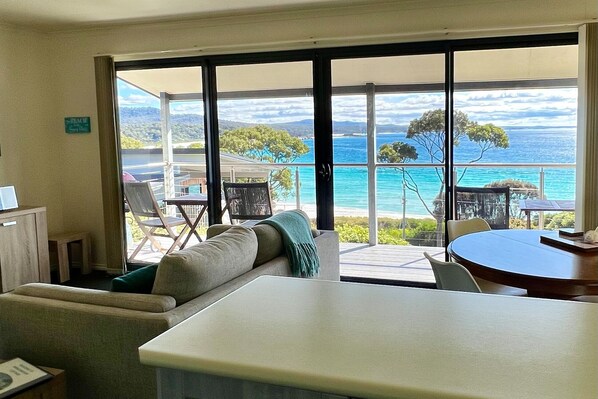 The view from the kitchen bench!