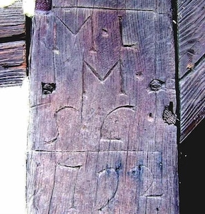 dated beam of the house (1792)