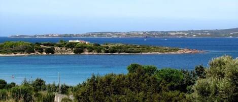 View of the property from the end of the beach