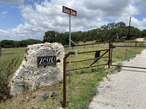 Front gate off of Park Rd. 31

