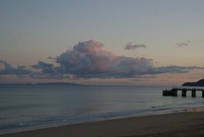 The old pier at sunset