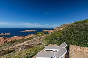 Terrace. Terrace with sea view