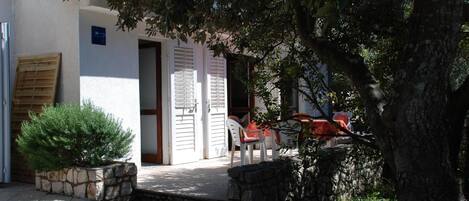 House - garden entrance view