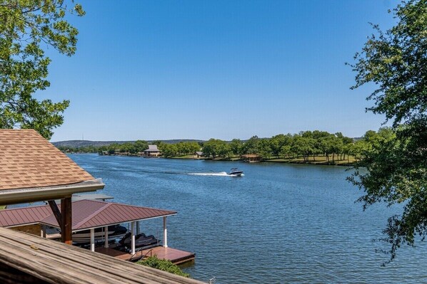 Welcom to Bonnie Brae!  Enjoy the view of the private patio off the 2nd floor Master Bedroom
