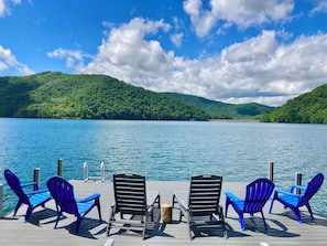 Our private boat dock for guests use just 1/2 mile from the cabin! 