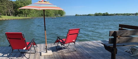 This is your view!  As seen from the dock and the interior of the home. 