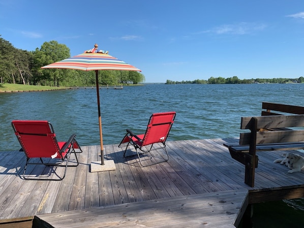 This is your view! As seen from the dock and the interior of the home.