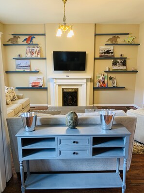 View from entryway into living room