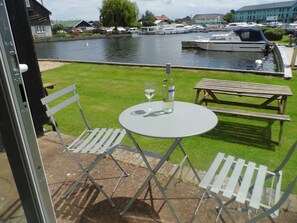 Enjoy drinks with this view from Albion's own private terrace, and picnic table.