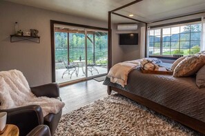 The "River Room" boasts amazing views of the beautiful Kootenai River.