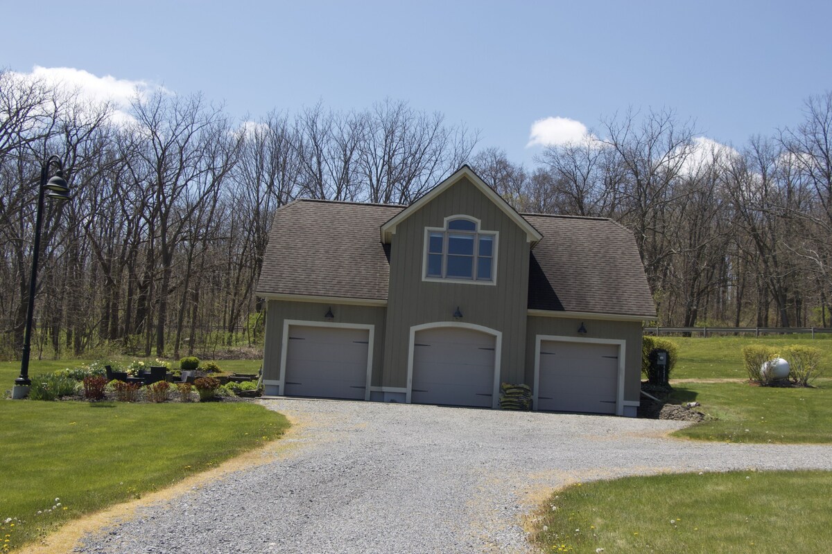 NEW Seneca Lake View Chalet with Pond