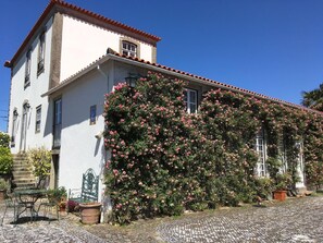 External view of the building. main house