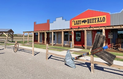 NEW Iron Door Cabin at The Lazy Buffalo Wichita Mountains Cache Lawton Fort Sill