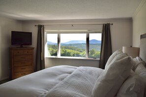 Master bedroom with mountain views