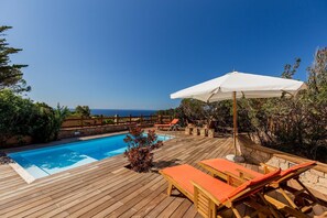 Pool. private pool with sea view
