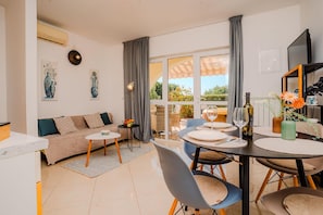 Dining area and kitchen