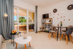 Dining area and kitchen