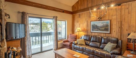 Living Room w/ private balcony