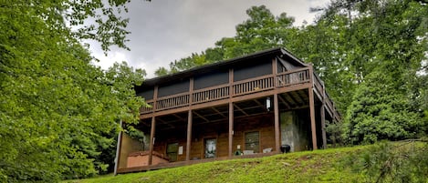 View of Sugar Creek Retreat from the creek