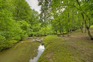 Beautiful setting along Sugar Creek