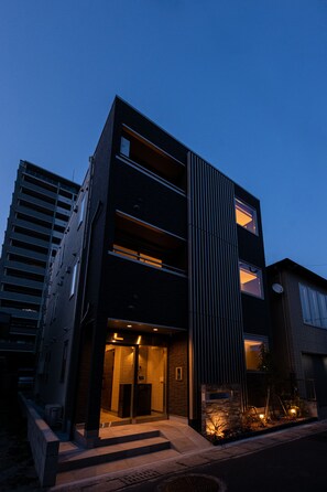 Front of property – evening/night