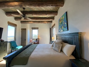 Georgia O'Keeffe Guest Suite at Abiquiu Lake’s Bed and Breakfast Estate. 