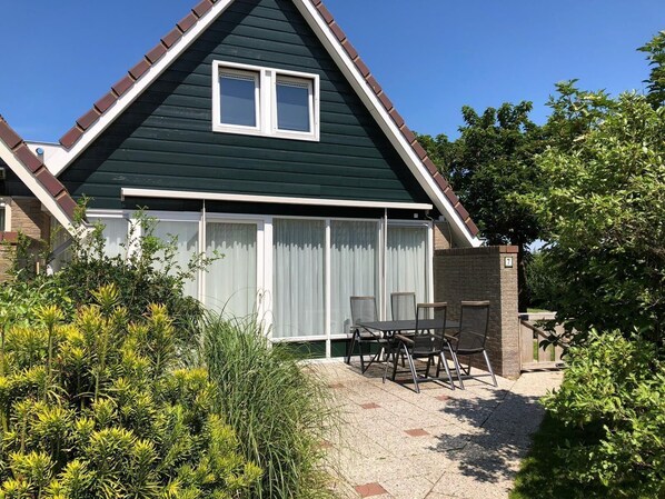 External view of the building. South side house