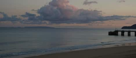 The old pier at sunset