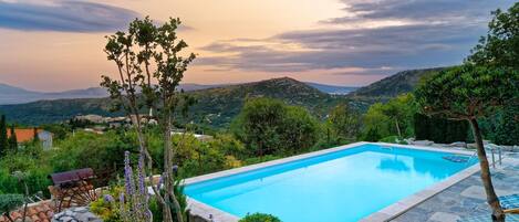 Pool. Pool with the most beautiful view