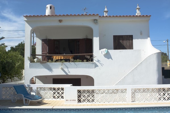 Frontview of the villa