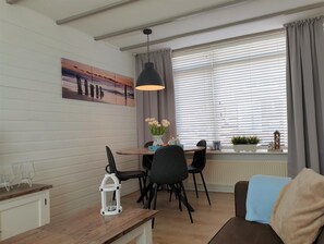 Living room with dining area