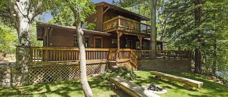 View of the home from the large pet-friendly yard