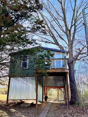 Back of treehouse